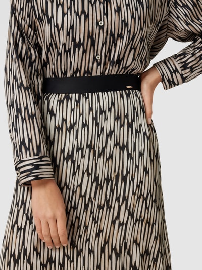 Cinque Midirock mit Animal-Print Modell 'CIRIO' Schwarz 3