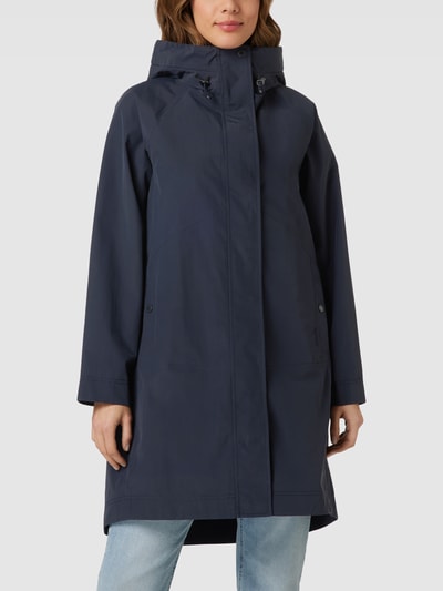 Barbour Parka met steekzakken opzij, model 'BARRAS' Marineblauw - 4