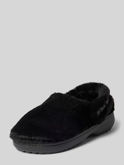 Crocs Slides mit Kunstfell Black 1