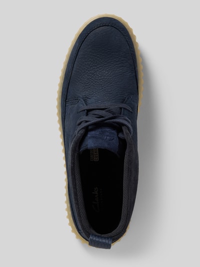 Clarks Schnürschuhe mit strukturierter Sohle Marine 3