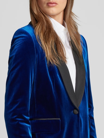 Christian Berg Woman Selection Blazer aus Samt mit Pattentaschen Blau 3