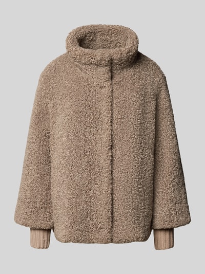 WHITE LABEL Jacke mit Teddyfell Taupe 2