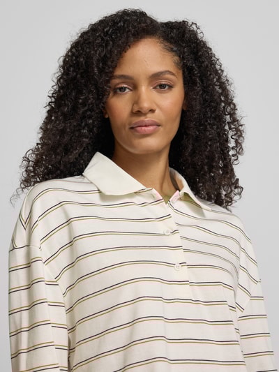 My Essential Wardrobe Shirt met lange mouwen en polokraag, model 'Anna' Offwhite - 3