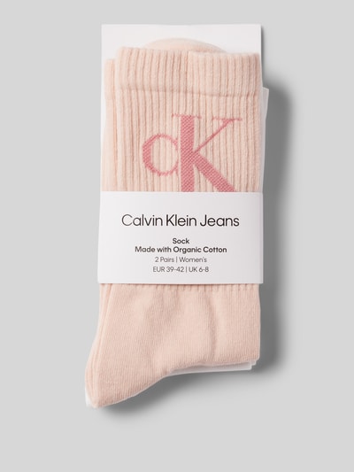 Calvin Klein Jeans Socken mit Label-Details im 2er-Pack Hellrosa 3