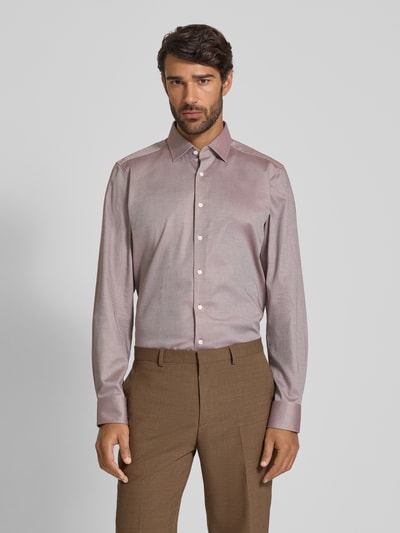 OLYMP Level Five Slim fit zakelijk overhemd met kentkraag Middenbruin - 4