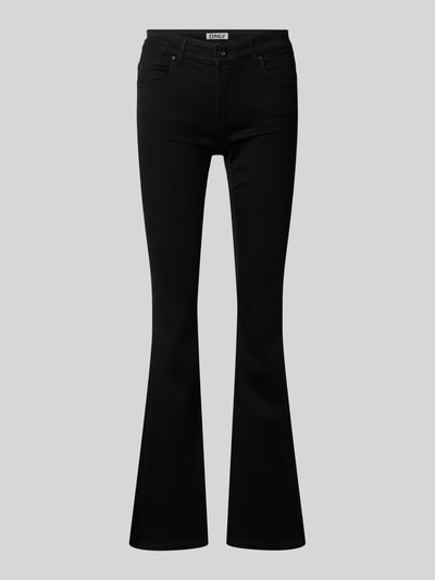 Only Bootcut Jeans aus Baumwoll-Mix Modell 'REESE' Black 2