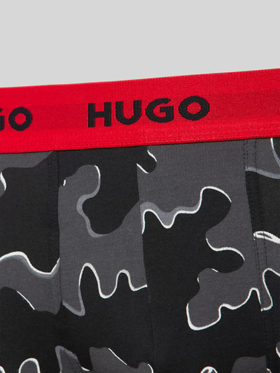 HUGO Trunks mit elastischem Label-Bund im 3er-Pack Black 2