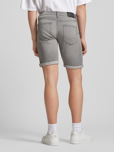 Only & Sons Regular Fit Jeansshorts mit Eingrifftaschen Mittelgrau 5