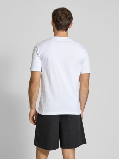 CK Calvin Klein T-Shirt mit Label-Print Weiss 5