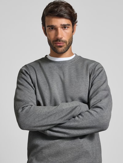 Matinique Sweatshirt mit Label-Detail Modell 'harry' Hellgrau Melange 3