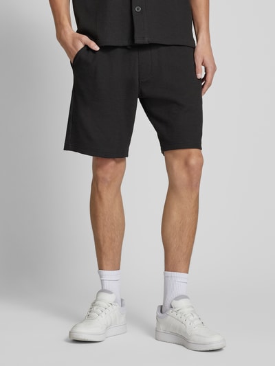 Calvin Klein Jeans Regular Fit Shorts mit Strukturmuster Black 4