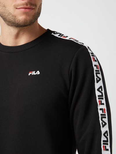 FILA Bluza z paskami logo  Czarny 3