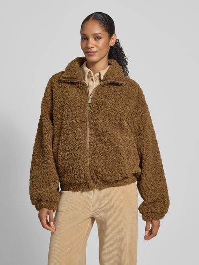 JAKE*S STUDIO WOMAN Jas met opstaande kraag Donkerbruin - 4