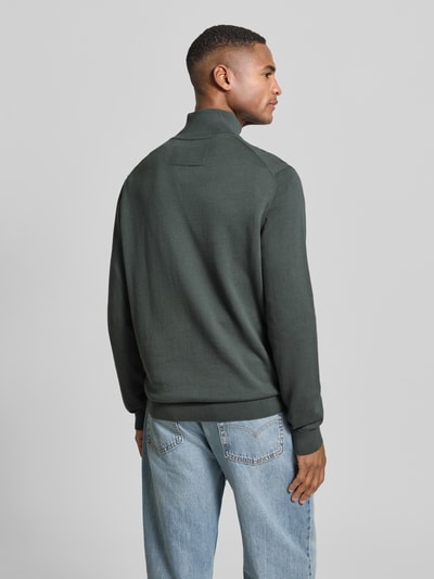 Armedangels Regular Fit Troyer aus reiner Bio-Baumwolle Modell 'FAABES' Anthrazit 5