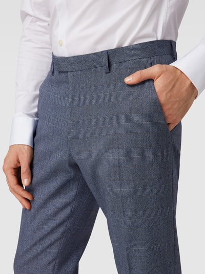 MCNEAL Spodnie do garnituru ze wzorem w kratę glencheck model ‘Steve’ Niebieski 3