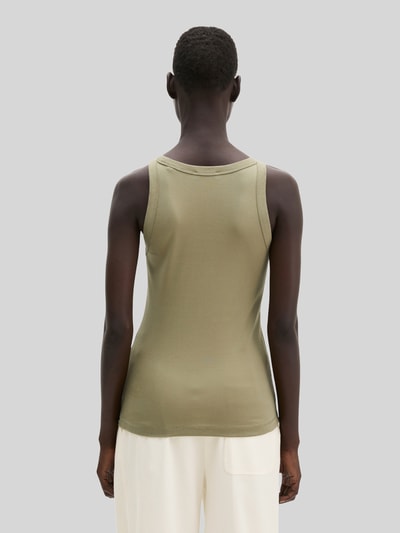 Marc O'Polo Slim Fit Top aus reiner Baumwolle Oliv 5