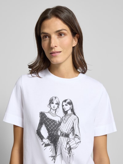 Rich & Royal T-shirt met motiefprint Wit - 3