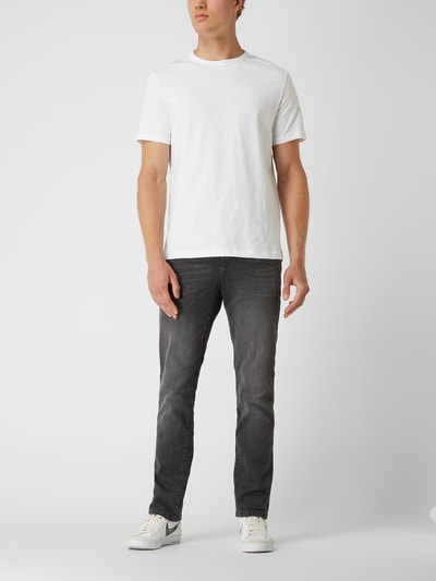 Tom Tailor Regular Slim Fit Jeans mit Stretch-Anteil Modell 'Josh' Dunkelgrau 1