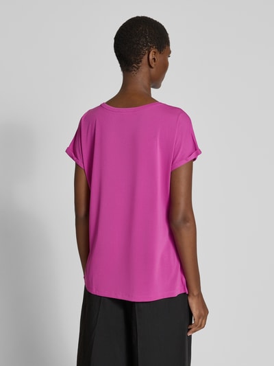 Christian Berg Woman T-shirt z prążkowanym okrągłym dekoltem Fioletowy 5