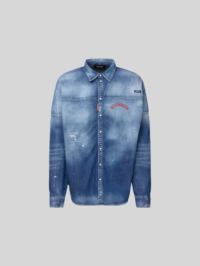 Dsquared2 Jeanshemd mit Kentkragen Jeansblau 2