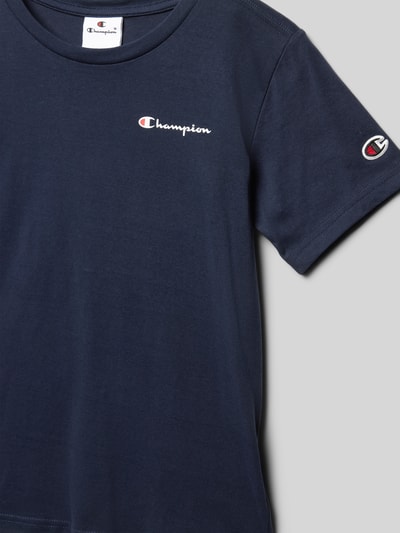 CHAMPION T-shirt met labelprint Marineblauw - 2