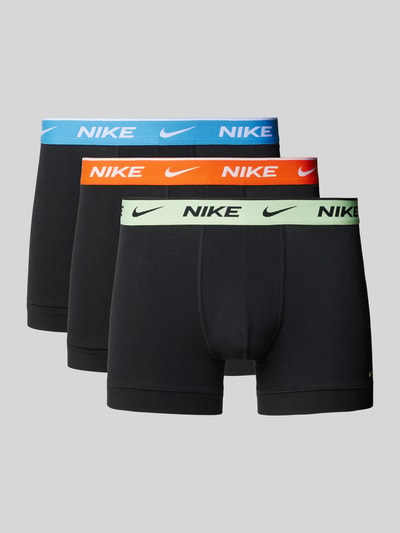 Nike Boxershort met elastische band met label in een set van 3 stuks, model 'E-DAY' Zwart - 1