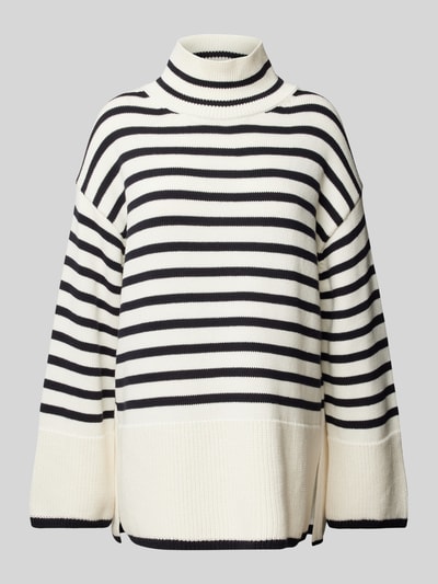 Marc O'Polo Oversize Strickpullover aus reiner Baumwolle im Breton-Stil  Ecru 2