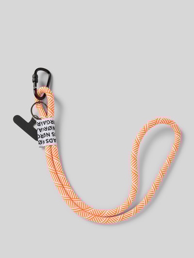 MADS NØRGAARD Schlüsselanhänger mit Label-Detail Neon Rot 1