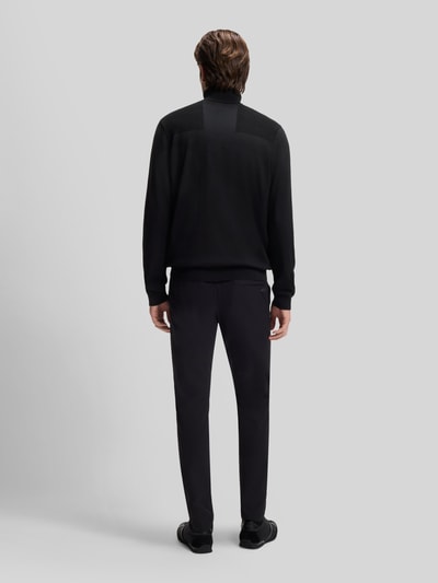 BOSS Green Regular Fit Rollkragenpullover aus Woll-Mix Black 5