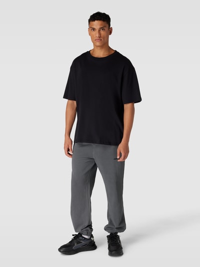 Pegador Sweatpants met labelstitching, model 'HEAVY' Antraciet gemêleerd - 1