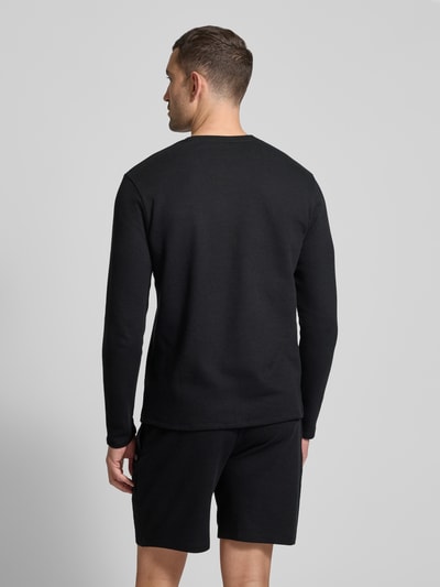 BOSS Longsleeve mit Label-Stitching Black 5