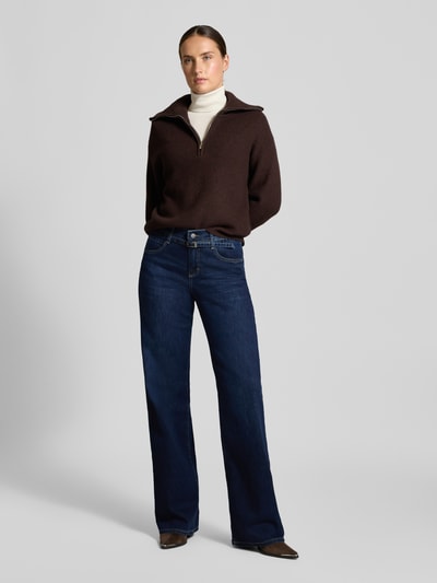 Angels Wide Leg Jeans mit Gürtel Modell 'LIZ BELT' Dunkelblau 1