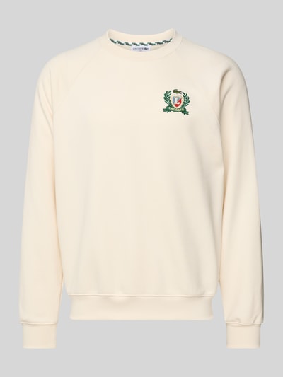 Lacoste Sweatshirt met logobadge Offwhite - 2
