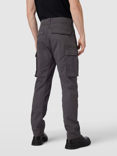 MCNEAL Loose Fit Cargohose in unifarbenem Design Dunkelgrau 5