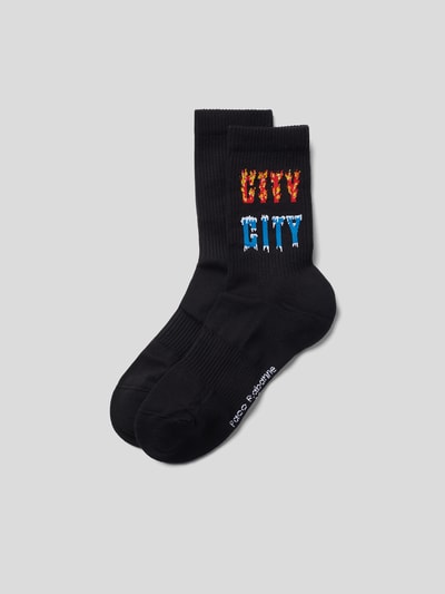 Rabanne Socken mit Motiv-Print Black 1