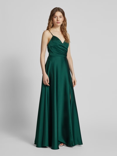 Laona Abendkleid in Wickel-Optik Gruen 1