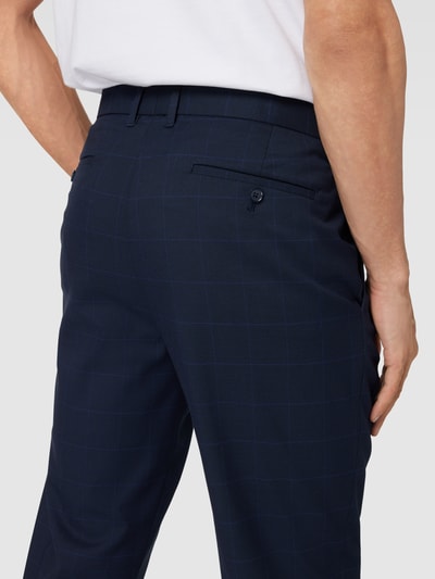 s.Oliver BLACK LABEL Pantalon met all-over motief, model 'Pure' Marineblauw - 3