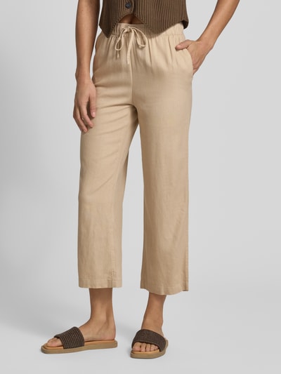 ONLY Weite Hose aus Viskose-Leinen-Mix Modell 'GOA' Sand 4