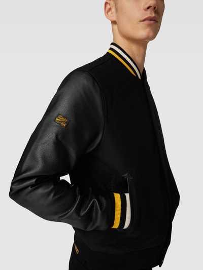 Superdry College-Jacke mit Label-Details Modell 'VINTAGE' Schwarz 3