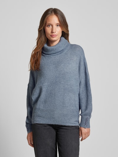 ICHI Rollkragenpullover mit Rollkragen Modell 'KAMARA' Rauchblau 4