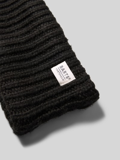 Barts Hoofdband met viscose in gebreide look, model 'Zias' Zwart - 2