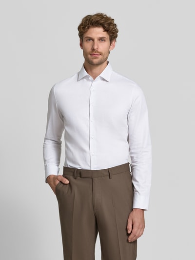 Seidensticker Slim Fit Businesshemd aus reiner Baumwolle Modell 'New Kent' Silber 4