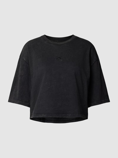 ADIDAS SPORTSWEAR Cropped T-Shirt im Used-Look Black 2