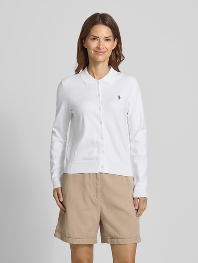 Polo Ralph Lauren Cardigan mit Umlegekragen und Logo-Stitching Weiss 4