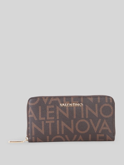Valentino Bags Portemonnee met logodetail model 'REGINA' Middenbruin - 1