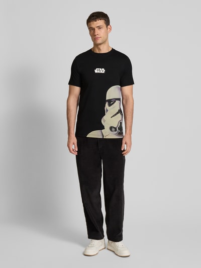 s.Oliver RED LABEL Regular Fit T-Shirt aus Baumwolle mit Starwars®-Print Black 1