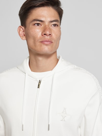 ARMANI EXCHANGE Sweatjacke mit Zweiwege-Reißverschluss Weiss 3