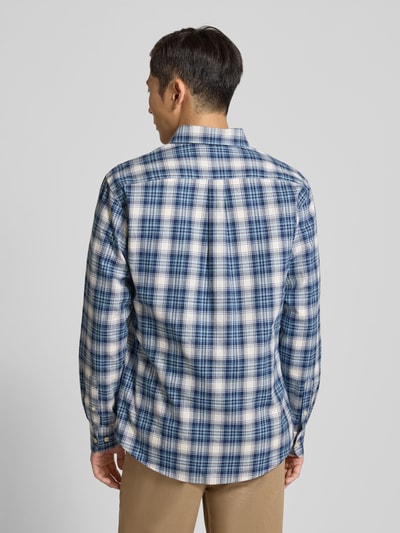 Fynch-Hatton Vrijetijdsoverhemd met knoopsluiting Marineblauw - 5