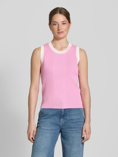 LIU JO SPORT Tanktop met structuurmotief Felroze - 4