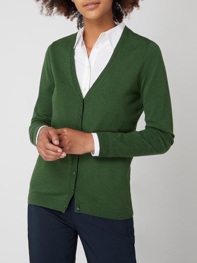 Montego Cardigan mit V-Ausschnitt Dunkelgruen 4